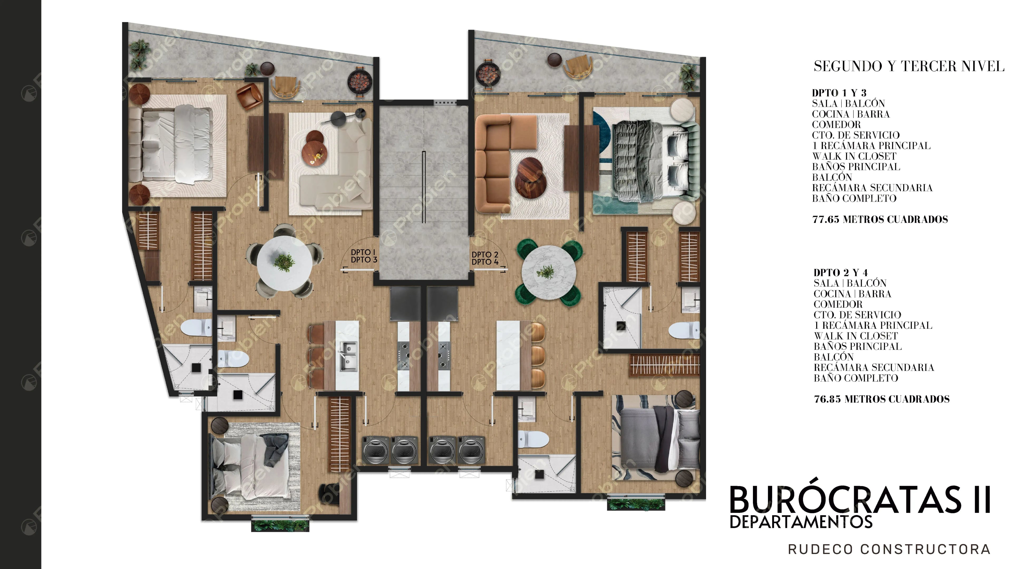 Departamentos en Preventa - Burócratas II - Foto 5 de 6