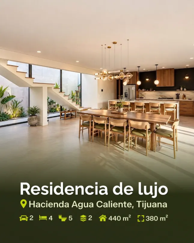Residencia de Lujo en Venta en Hacienda Agua Caliente | 4 Recámaras con Baño Privado, Porcelanosa y Excelentes Acabados