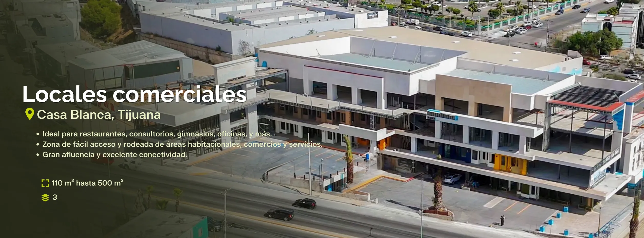 Locales comerciales en renta en Plaza Atrium Casa Blanca Tijuana desde 110 m²