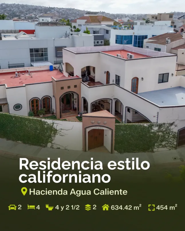 Casa en Venta Estilo Californiana en Hacienda Aguacaliente